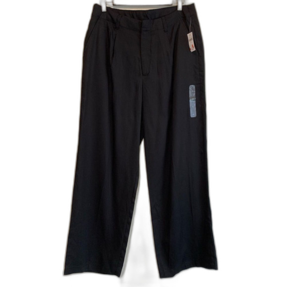 Gap Dressy Trouser wide leg pants in Black Lyocell size 10 - Picture 1 of 7